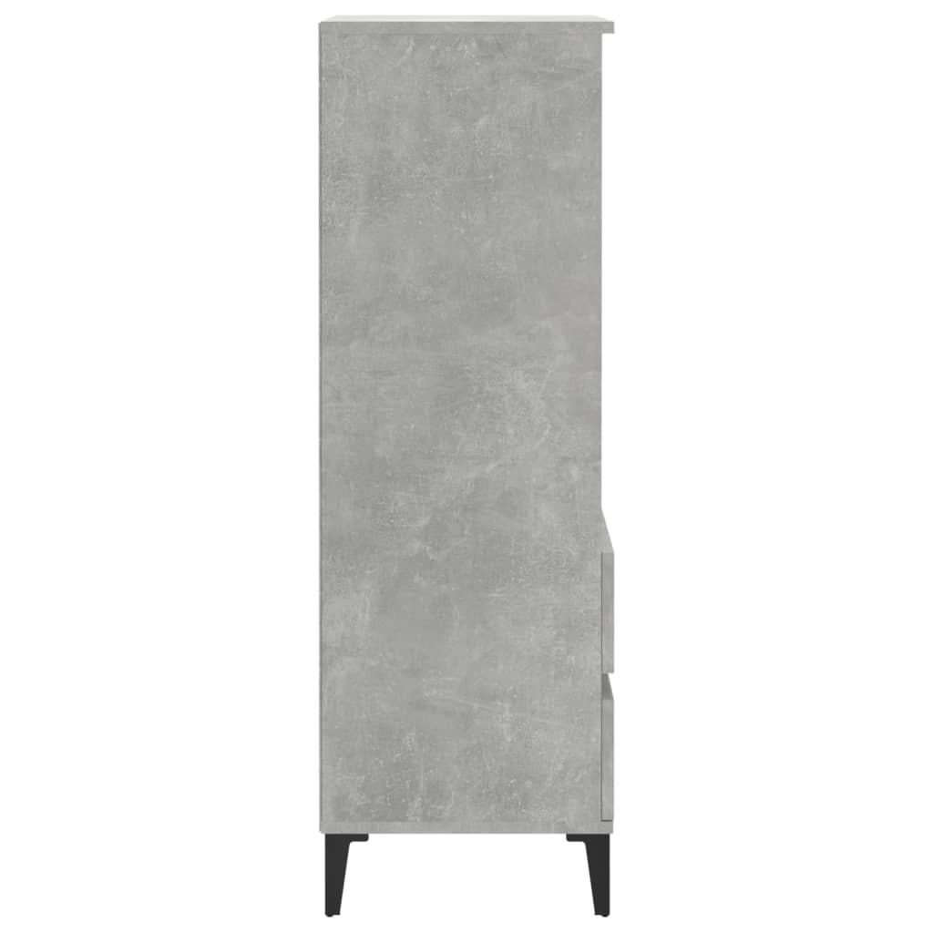 VidaXL Hoge kast 40x36x110 cm bewerkt hout betongrijs