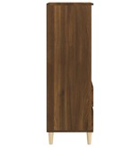 VidaXL Hoge kast 40x36x110 cm bewerkt hout bruineiken