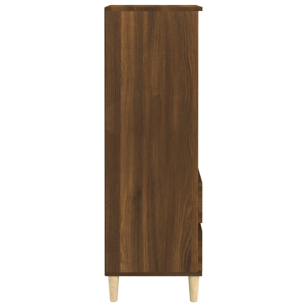 VidaXL Hoge kast 40x36x110 cm bewerkt hout bruineiken