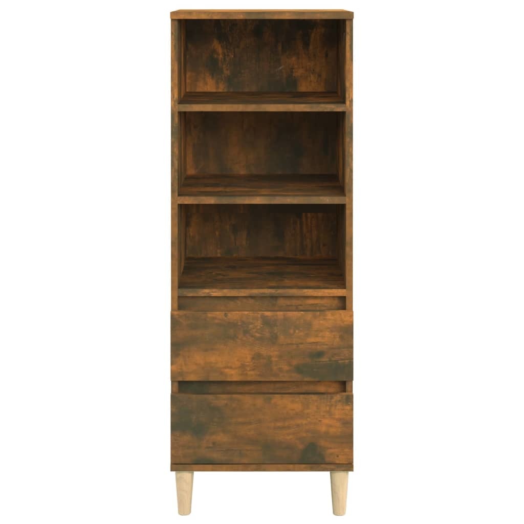 VidaXL Hoge kast 40x36x110 cm bewerkt hout gerookt eiken