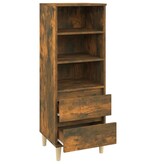 VidaXL Hoge kast 40x36x110 cm bewerkt hout gerookt eiken