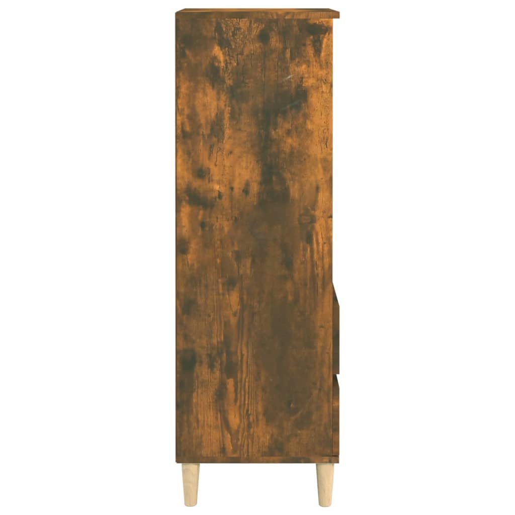 VidaXL Hoge kast 40x36x110 cm bewerkt hout gerookt eiken