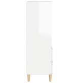 VidaXL Hoge kast 40x36x110 bewerkt hout hoogglans wit