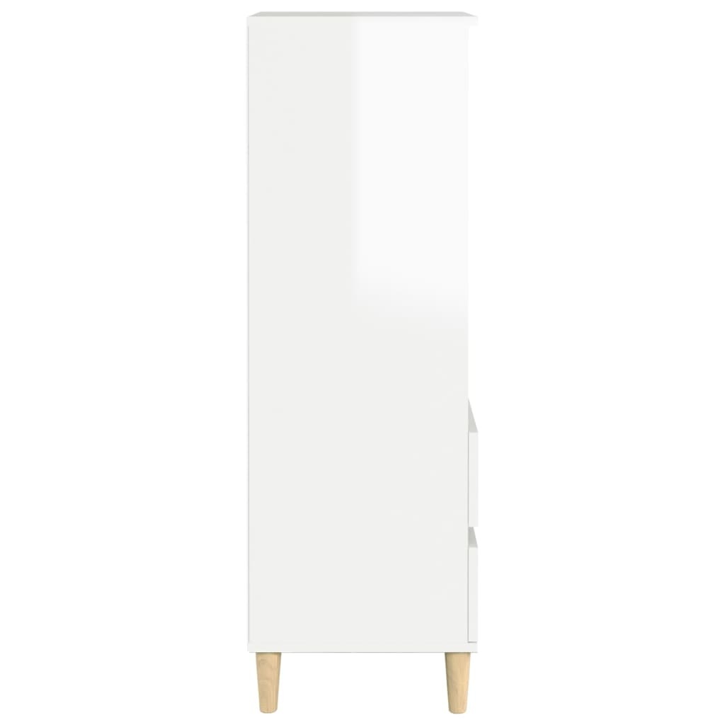 VidaXL Hoge kast 40x36x110 bewerkt hout hoogglans wit