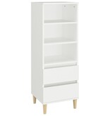 VidaXL Hoge kast 40x36x110 cm bewerkt hout wit