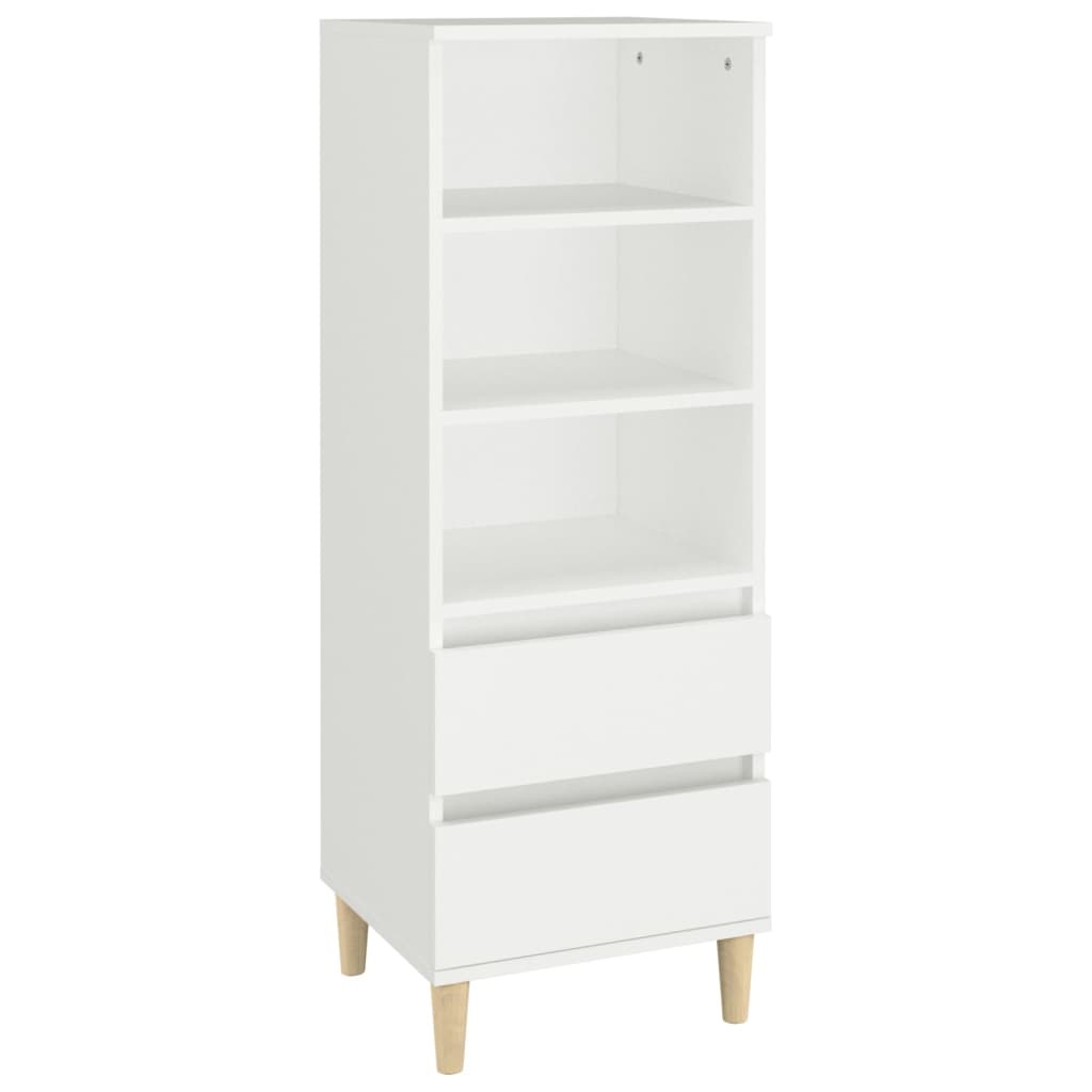 VidaXL Hoge kast 40x36x110 cm bewerkt hout wit