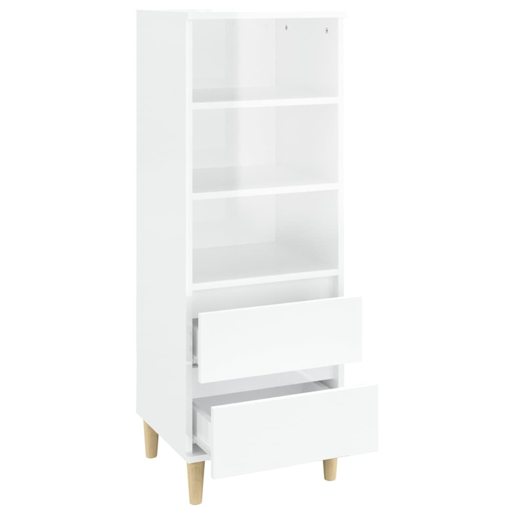 VidaXL Hoge kast 40x36x110 cm bewerkt hout wit