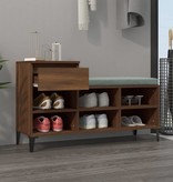 VidaXL Schoenenkast 102x36x60 cm bewerkt hout bruineikenkleurig
