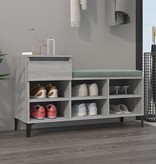 VidaXL Schoenenkast 102x36x60 cm bewerkt hout sonoma grijs