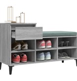 VidaXL Schoenenkast 102x36x60 cm bewerkt hout sonoma grijs