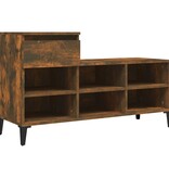 VidaXL Schoenenkast 102x36x60 cm bewerkt hout gerookt eikenkleurig
