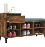 VidaXL Schoenenkast 102x36x60 cm bewerkt hout gerookt eikenkleurig