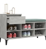 VidaXL Schoenenkast 102x36x60 cm bewerkt hout betongrijs