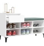 VidaXL Schoenenkast 102x36x60 cm bewerkt hout wit