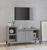 VidaXL Tv-meubel 100x35x55 cm bewerkt hout grijs sonoma eikenkleurig