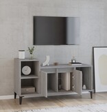 VidaXL Tv-meubel 100x35x55 cm bewerkt hout grijs sonoma eikenkleurig