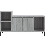 VidaXL Tv-meubel 100x35x55 cm bewerkt hout grijs sonoma eikenkleurig
