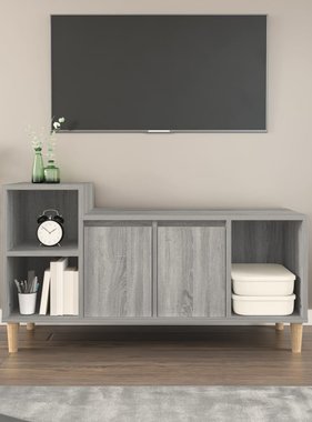 VidaXL Tv-meubel 100x35x55 cm bewerkt hout grijs sonoma eikenkleurig