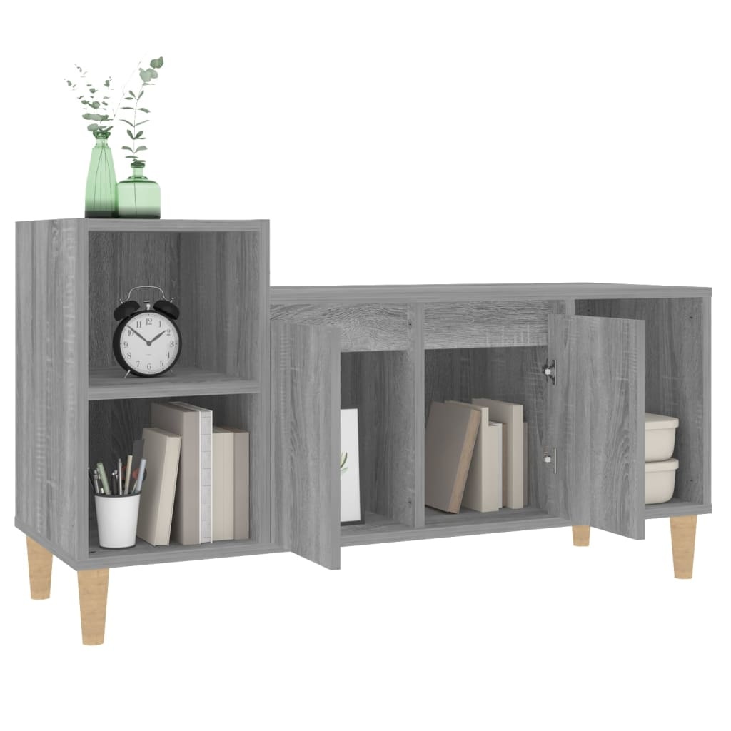 VidaXL Tv-meubel 100x35x55 cm bewerkt hout grijs sonoma eikenkleurig