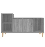 VidaXL Tv-meubel 100x35x55 cm bewerkt hout grijs sonoma eikenkleurig