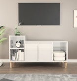 VidaXL Tv-meubel 100x35x55 cm bewerkt hout hoogglans wit