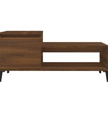 VidaXL Salontafel 100x50x45 cm bewerkt hout bruineiken