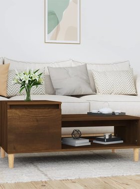 VidaXL Salontafel 100x50x45 cm bewerkt hout bruineiken