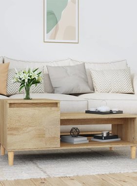 VidaXL Salontafel 100x50x45 cm bewerkt hout sonoma eiken