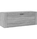 VidaXL Wandschoenenkast 100x35x38 cm bewerkt hout grijs sonoma