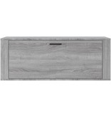 VidaXL Wandschoenenkast 100x35x38 cm bewerkt hout grijs sonoma