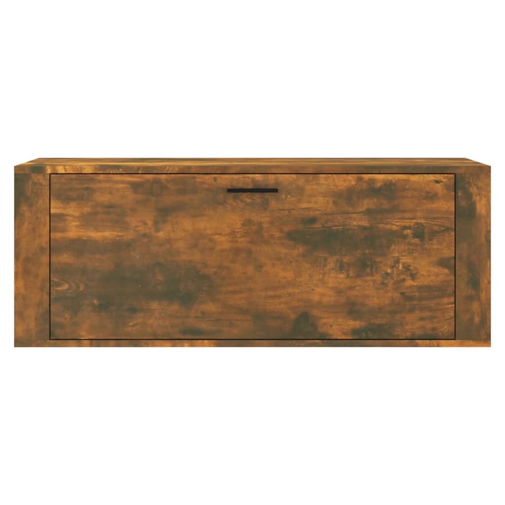 VidaXL Schoenenkast wandgemonteerd 100x35x38 cm bewerkt hout eiken