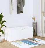 VidaXL Wandschoenenkast 100x35x38 cm bewerkt hout wit