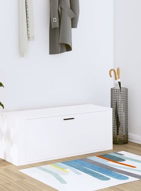 VidaXL Wandschoenenkast 100x35x38 cm bewerkt hout wit