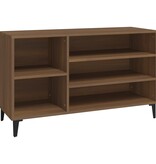 VidaXL Schoenenkast 102x36x60 cm bewerkt hout bruineikenkleurig