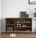 VidaXL Schoenenkast 102x36x60 cm bewerkt hout bruineikenkleurig