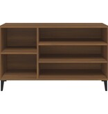 VidaXL Schoenenkast 102x36x60 cm bewerkt hout bruineikenkleurig
