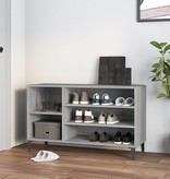 VidaXL Schoenenkast 102x36x60 cm bewerkt hout sonoma grijs