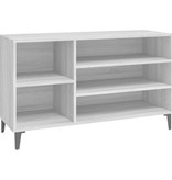 VidaXL Schoenenkast 102x36x60 cm bewerkt hout sonoma grijs