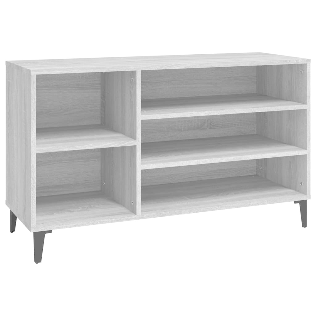 VidaXL Schoenenkast 102x36x60 cm bewerkt hout sonoma grijs