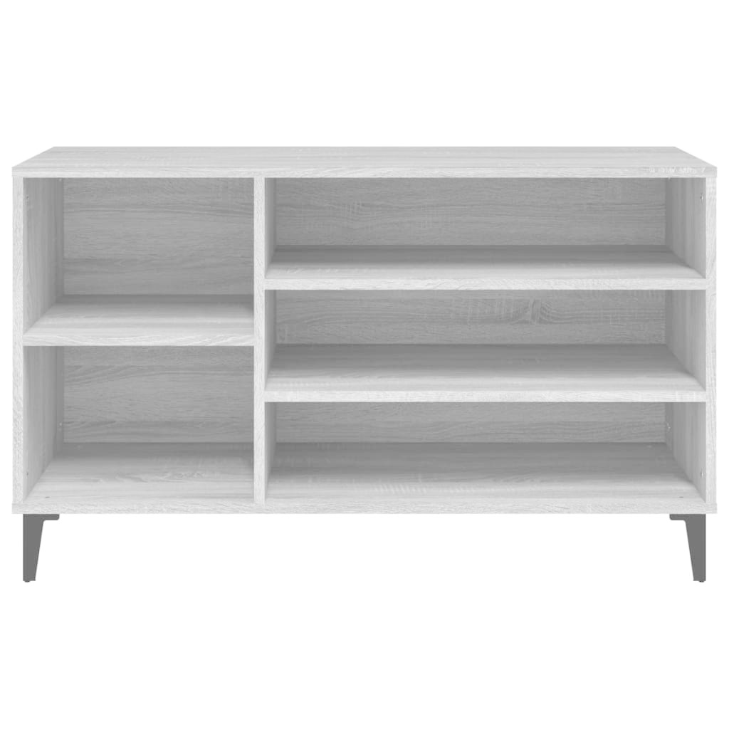 VidaXL Schoenenkast 102x36x60 cm bewerkt hout sonoma grijs