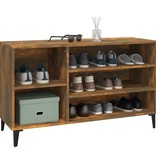 VidaXL Schoenenkast 102x36x60 cm bewerkt hout gerookt eikenkleurig