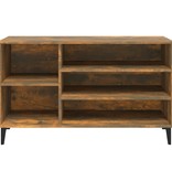 VidaXL Schoenenkast 102x36x60 cm bewerkt hout gerookt eikenkleurig