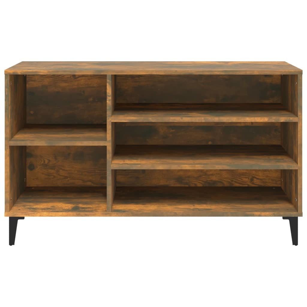 VidaXL Schoenenkast 102x36x60 cm bewerkt hout gerookt eikenkleurig