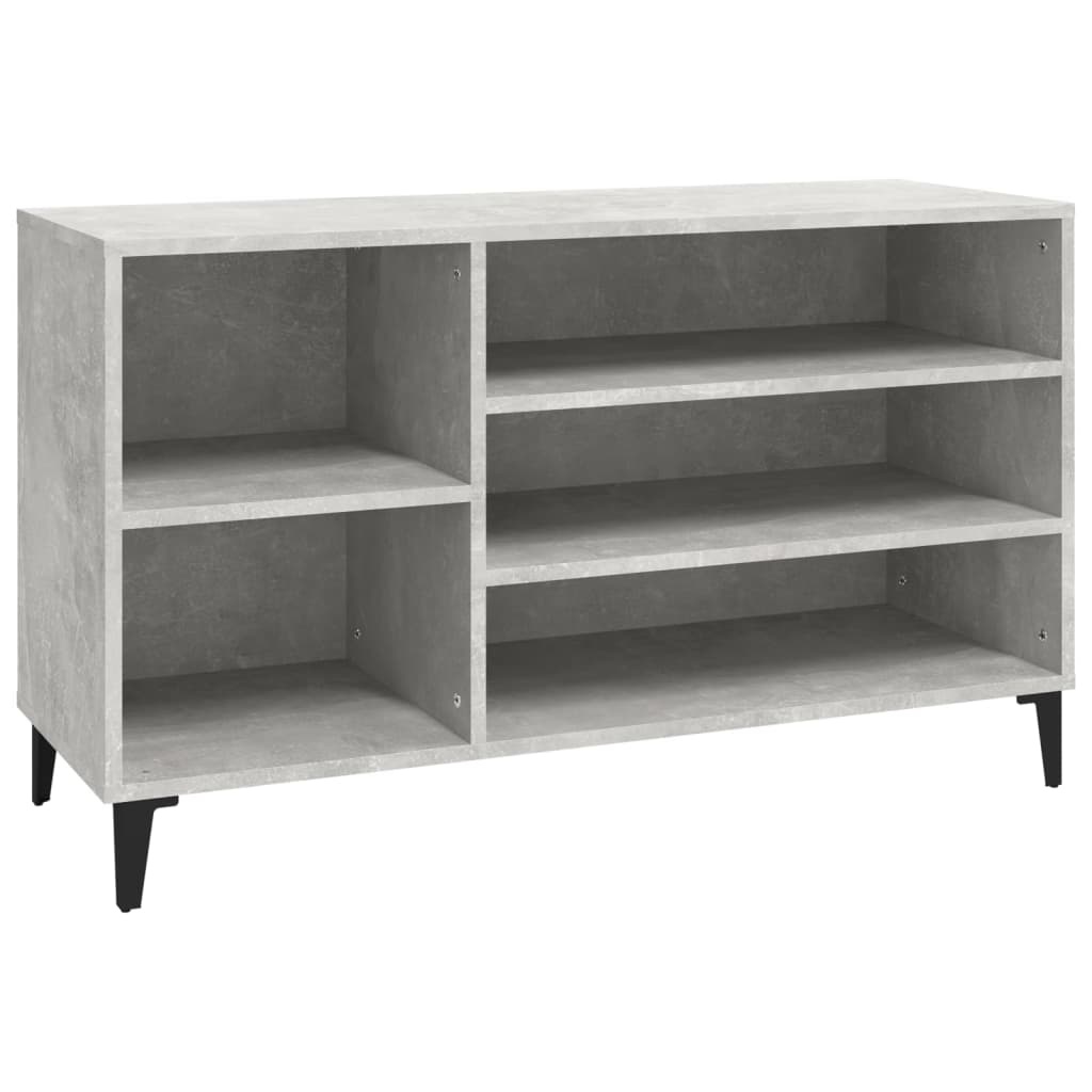 VidaXL Schoenenkast 102x36x60 cm bewerkt hout betongrijs