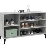 VidaXL Schoenenkast 102x36x60 cm bewerkt hout betongrijs