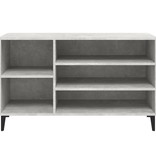 VidaXL Schoenenkast 102x36x60 cm bewerkt hout betongrijs