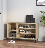 VidaXL Schoenenkast 102x36x60 cm bewerkt hout sonoma eikenkleurig