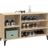 VidaXL Schoenenkast 102x36x60 cm bewerkt hout sonoma eikenkleurig