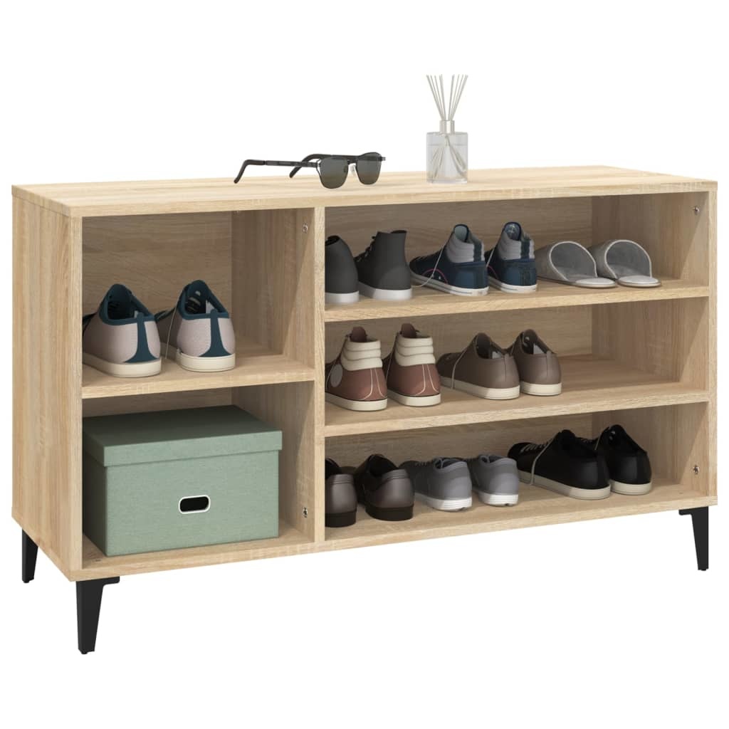 VidaXL Schoenenkast 102x36x60 cm bewerkt hout sonoma eikenkleurig