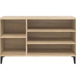 VidaXL Schoenenkast 102x36x60 cm bewerkt hout sonoma eikenkleurig
